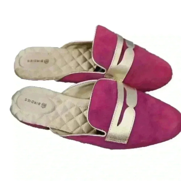 Birdies Womens The Phoebe Suede Loafer In Berry 7.5 - Picture 3 of 15